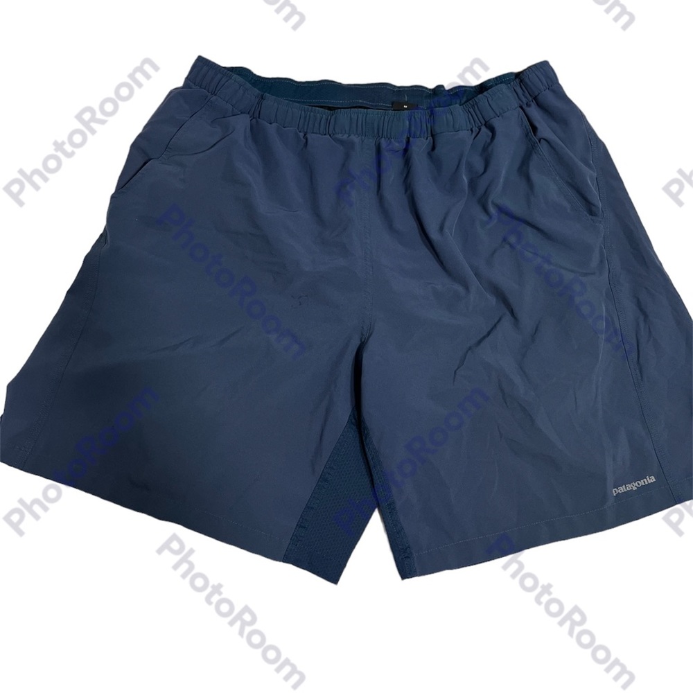Patagonia Blue Running Shorts with liner Size XL